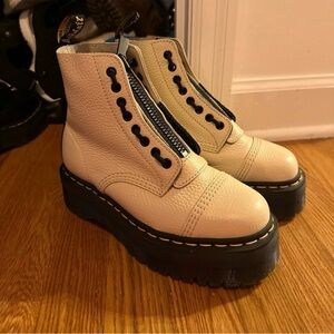 Dr. Martens Sinclair Milled Nappa Leather Platform Boots